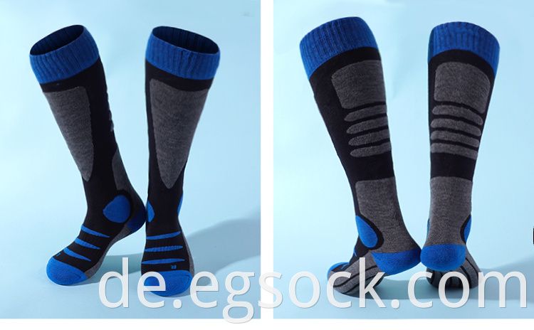 Knee High Ski Merino Wool Socks